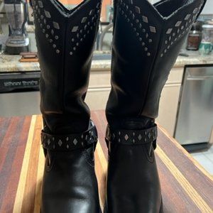 Harley-Davidson Black Riding Boots SZ 9 women's